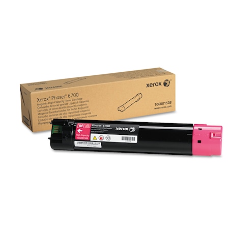 Xerox Toner Cartridge, 12000 Page, Magenta 106R01508